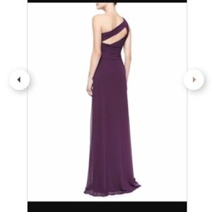Monique Lhuullier 450100 shoulder bridesmaid gown